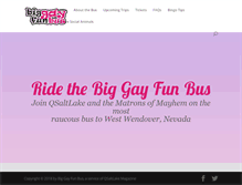 Tablet Screenshot of biggayfunbus.com